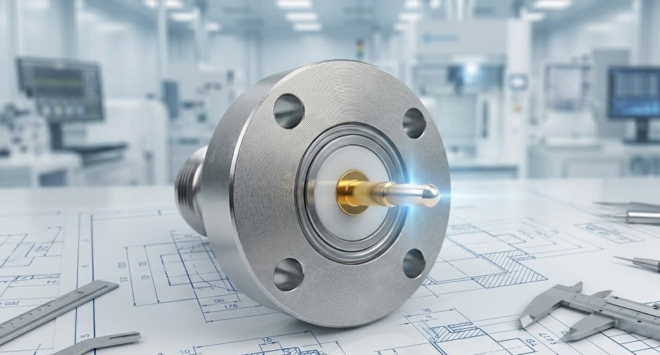 Coaxial Vacuum Feedthroughs: RF Design, 50 Ohm Matching, and Selection